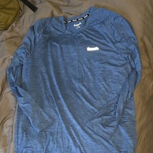 Bench Long Sleeve Raglan Crew Shirt in Heather Blue